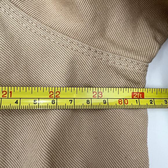 Jessica London Khaki Denim Trucker Jacket Cotton - Picture 4 of 9